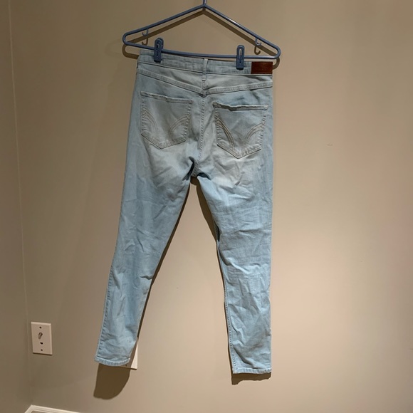 2/$25 hollister light wash ripped jeans - Picture 2 of 4